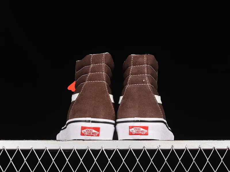 All Categories Vans Vans Series Vans Hi Vans High Top Vans Sk8-Hi Mocha Brown Vans Official Japanese Style High Top Casual Canvas Shoes VN0A5JMJ8EE